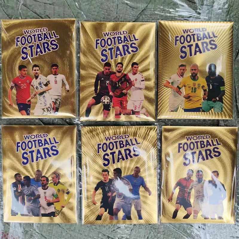 54Pcs/Box New Football Stars Golden Card Box Qatar World Cup La Liga - Foto 7