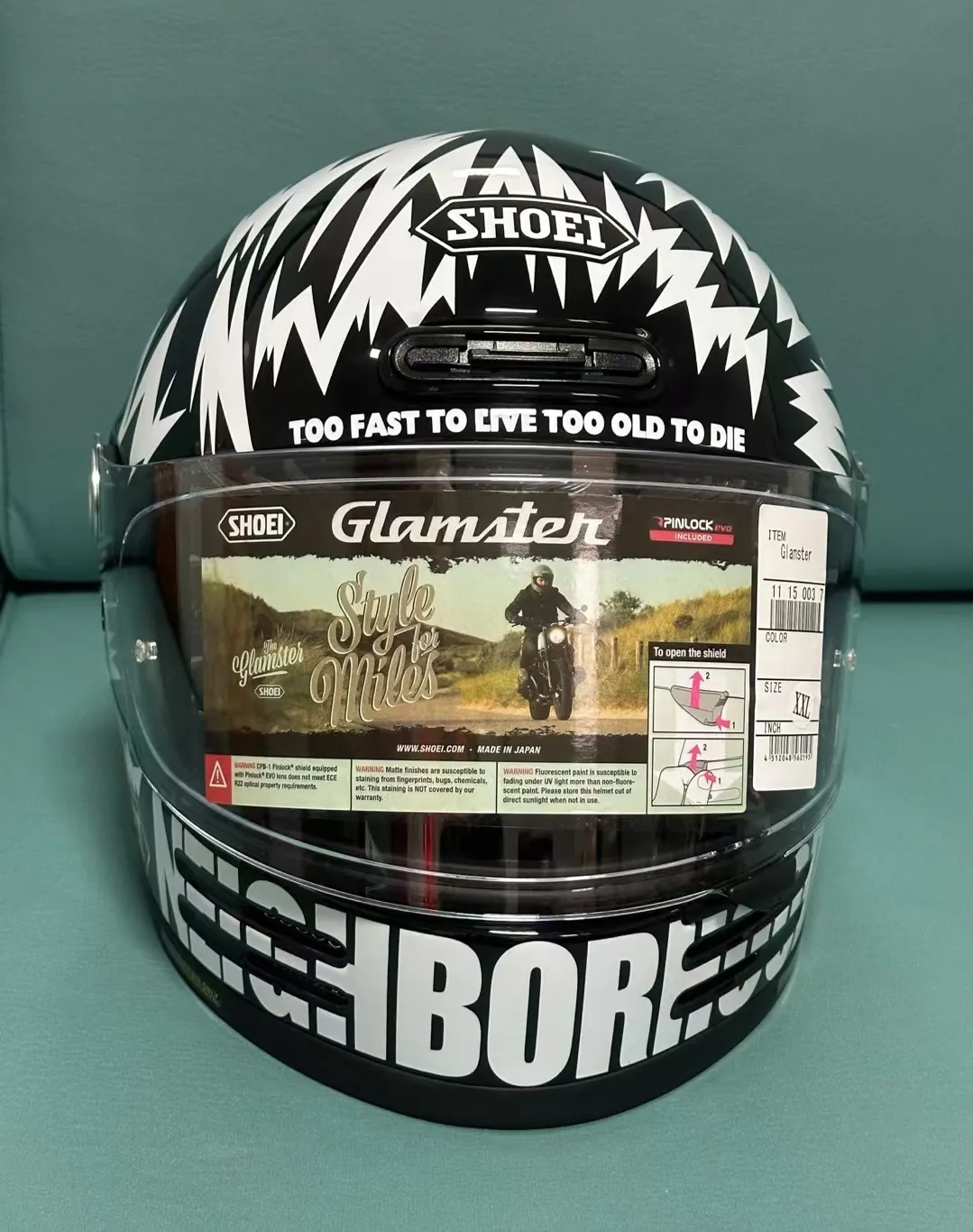 SHOEI GLAMSTER NEIGHBORHOOD Full Face Motorcycle From Cwhelmet
