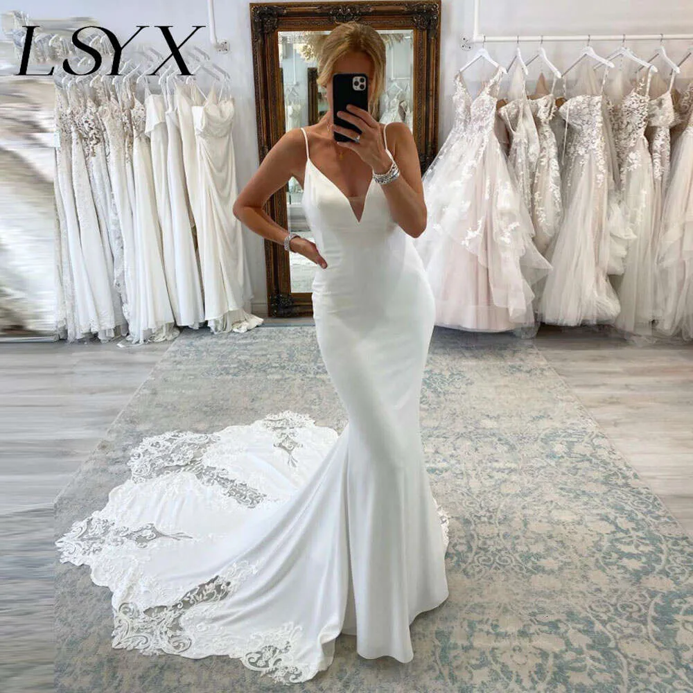 trumpet/mermaid sleeveless off-the-shoulder sweep/brush train lace tulle dresses Mermaid / Trumpet Wedding Dresses Off Shoulder Sweep / Brush Train