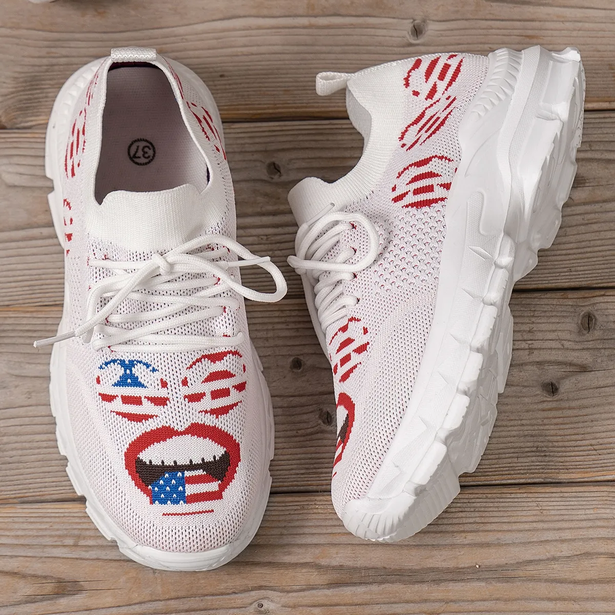 Large size popular single shoe women summer new free shipping breathable and wear resistant casual shoes with shock absorption and anti slip fashion