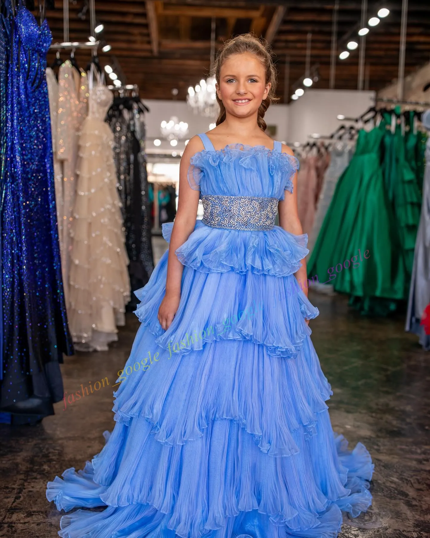 unique fashions pageant dresses Vintage Pageant Gowns for Kids Cinderella Dress 51005 – Viniodress main image 0