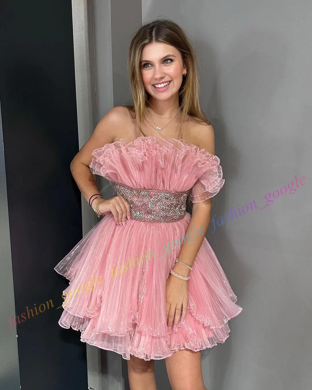 crumb catcher bridesmaid dress Satin Mini Wedding Dress with Basque Waist 2 / Vintage Ivory