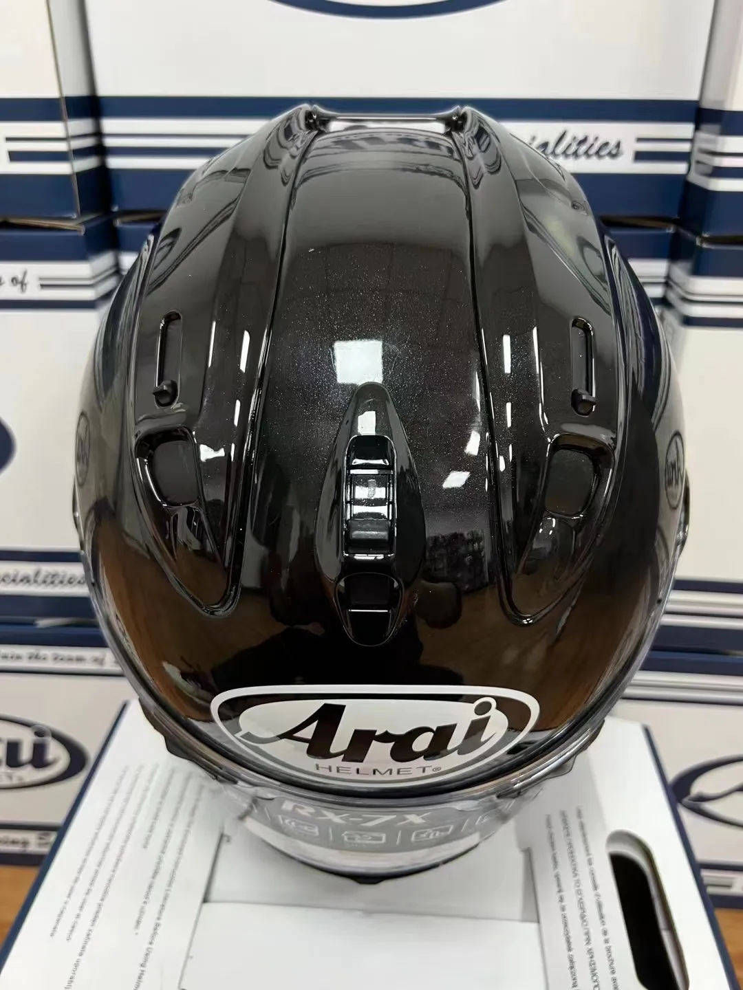 ARAI RX-7X Glossy Black ABS Full Face Helmet for Off Road Racing