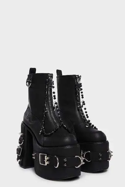 Cool black booties hotsell
