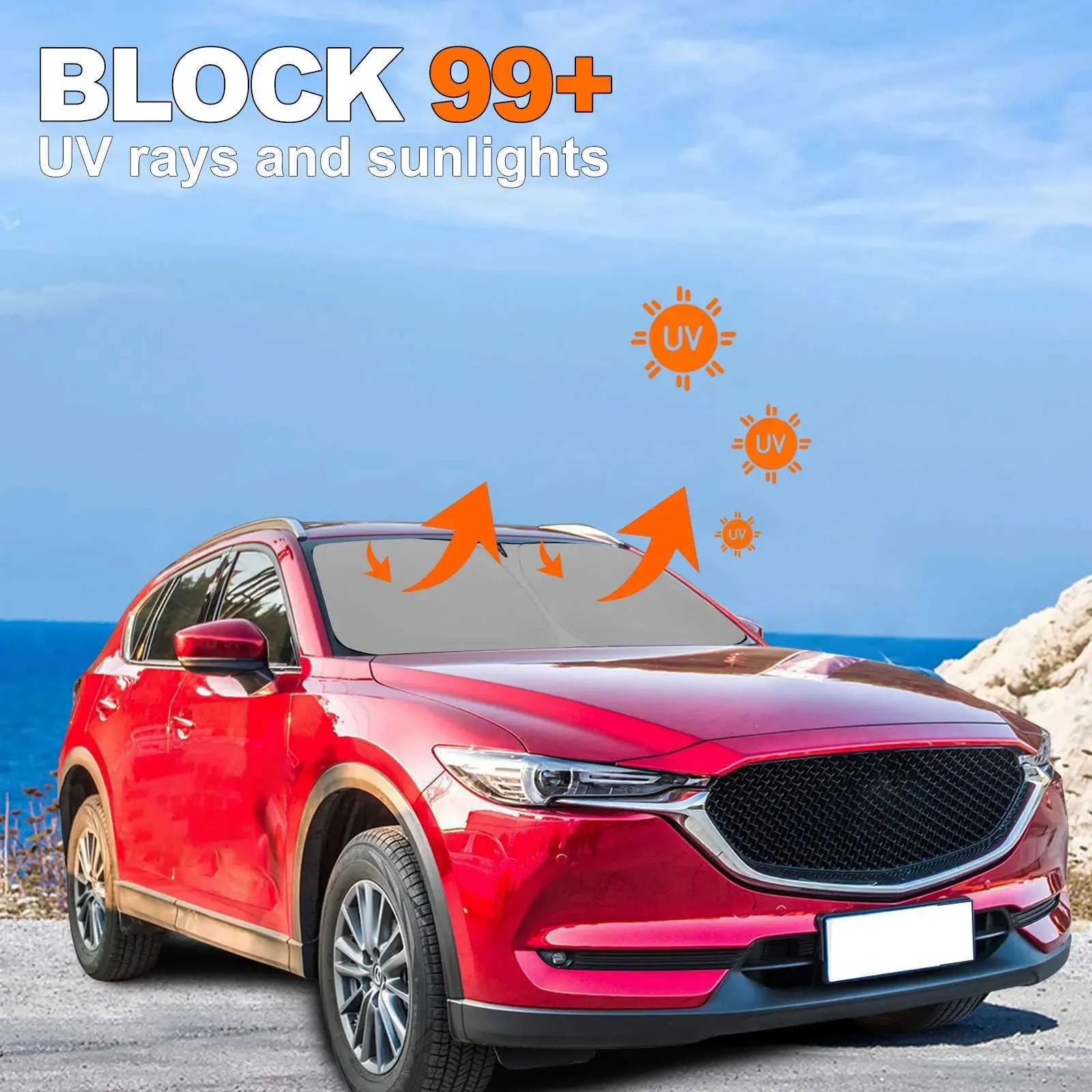 Autofact Magnetic Window Sunshades For 2017 2023 Mazda CX5 Windshield Visor Front Window Sunscreen Protector Parasol Coche SunShadeL2467 From Mark store 18.23 DHgate.Com