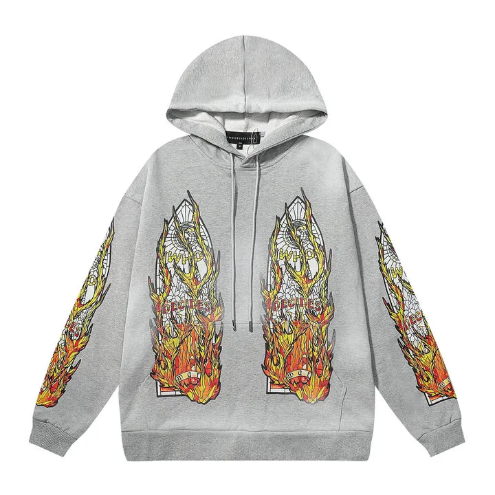 WHO DECIDES WAR Hoodie for Men in Black 2024 Trendy Designer Hoodies Hip Hop Rap Streetwear Music Talk Show Fashion Sweatshirt Hoody
