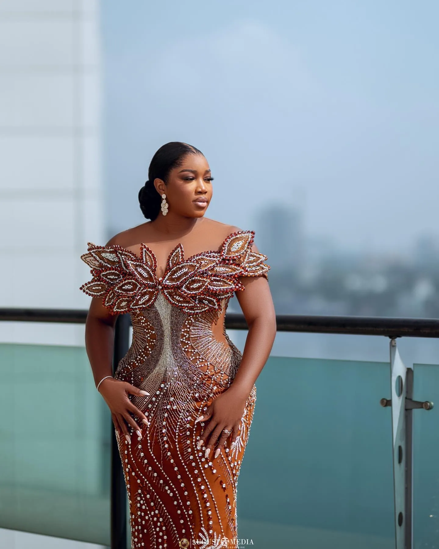 Plus Size Brown Mermaid Prom Dress Floor-Length Sequined Crystal Beaded  Lace-Up Back from Dhgate Prom Dresses - price 903.52