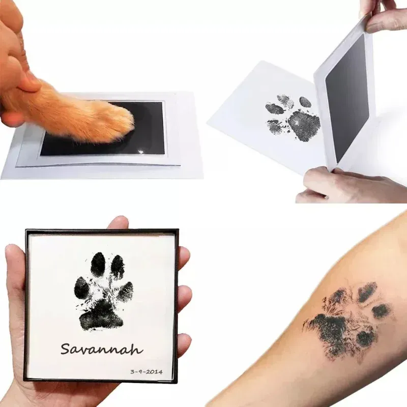 Pet Paw Print Ink Pad, Safe Non-Toxic, DIY Keepsake Art Souvenirs