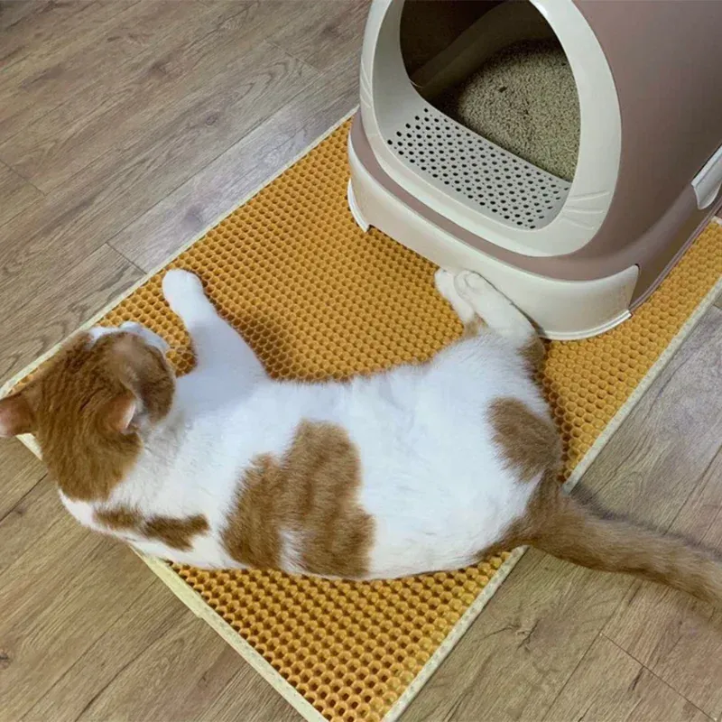 DHgate EVA Double Layer Waterproof Non Slip Cat Litter Mat Trapper Pet Supplies