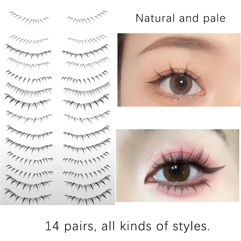 Natural False Lashes Temporary Tattoo Stickers Lifelike Eyelash ...
