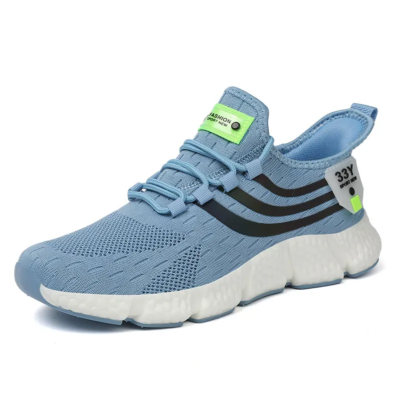 Mens Breathable Mesh Sneakers Low Top Slip On... From  display picture 3