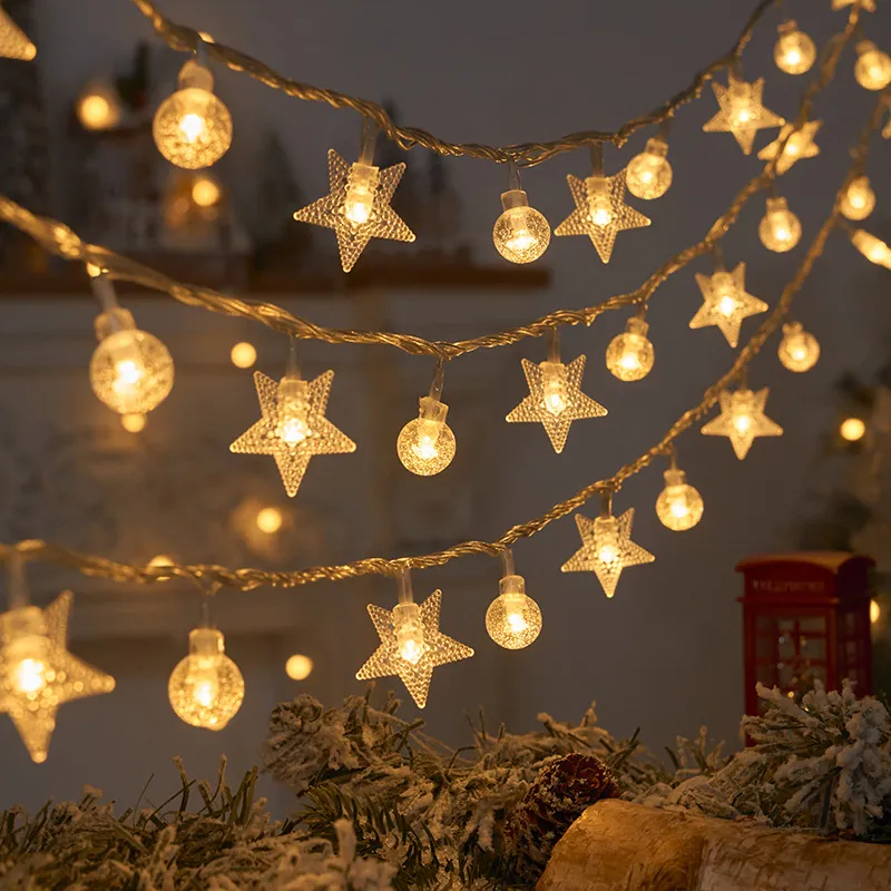 Fairy Lights Battery Powered - 50 LED Globe String Lights With 8 Modes & Timer | 16ft Warm White