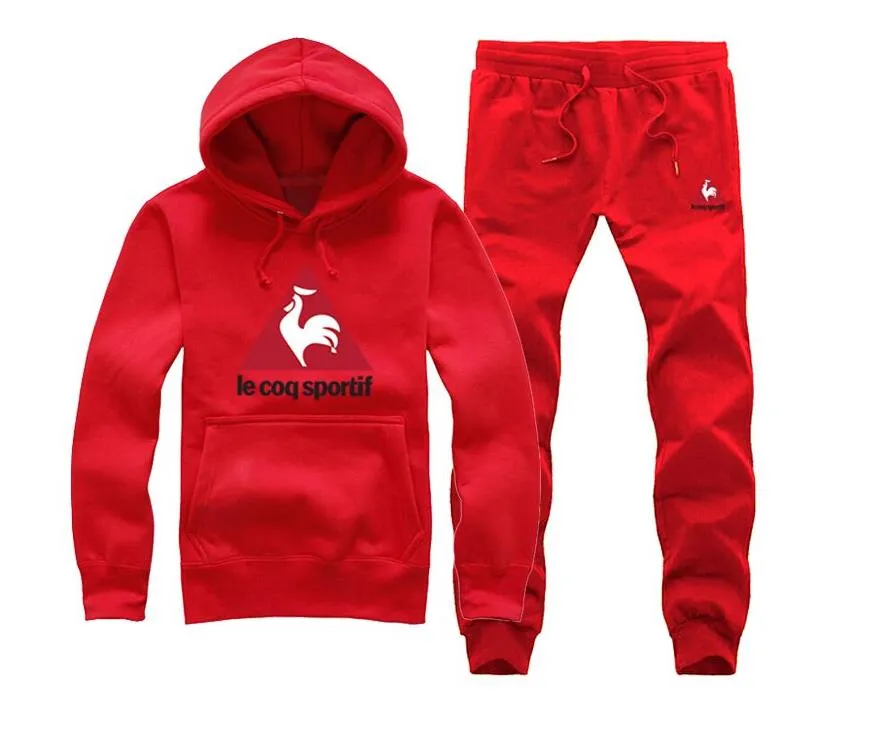 Hoodies Tasar mc Sweatshirt Le Coq Sportif Hoodie Pants Sweatpants Kad n Moda Mektubu Bask l Tasar m Kol Yuvarlak Yuvarlak Kazak Beyaz Gri Pamuk