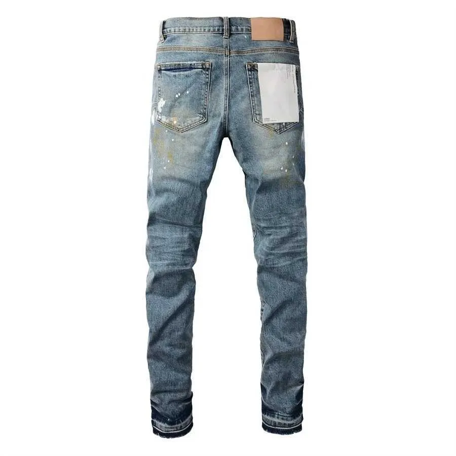 Jeans vintage uomo viola slim fit pantalone in denim di qualità_voghion.com