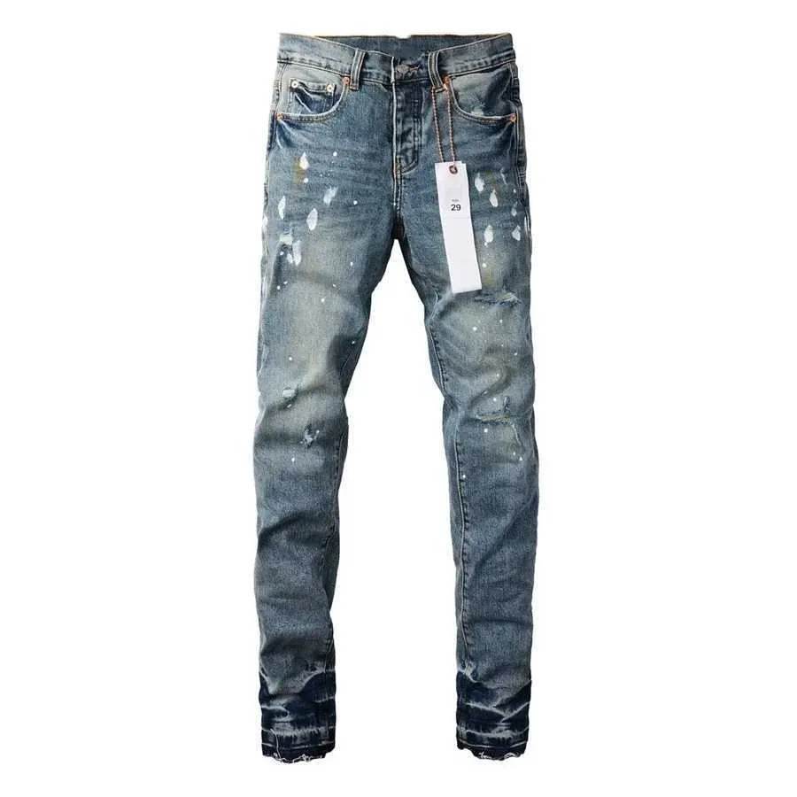 Jeans vintage uomo viola slim fit pantalone in denim di qualità_voghion.com