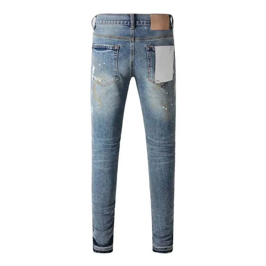 Jeans vintage uomo viola slim fit pantalone in denim di qualità_voghion.com