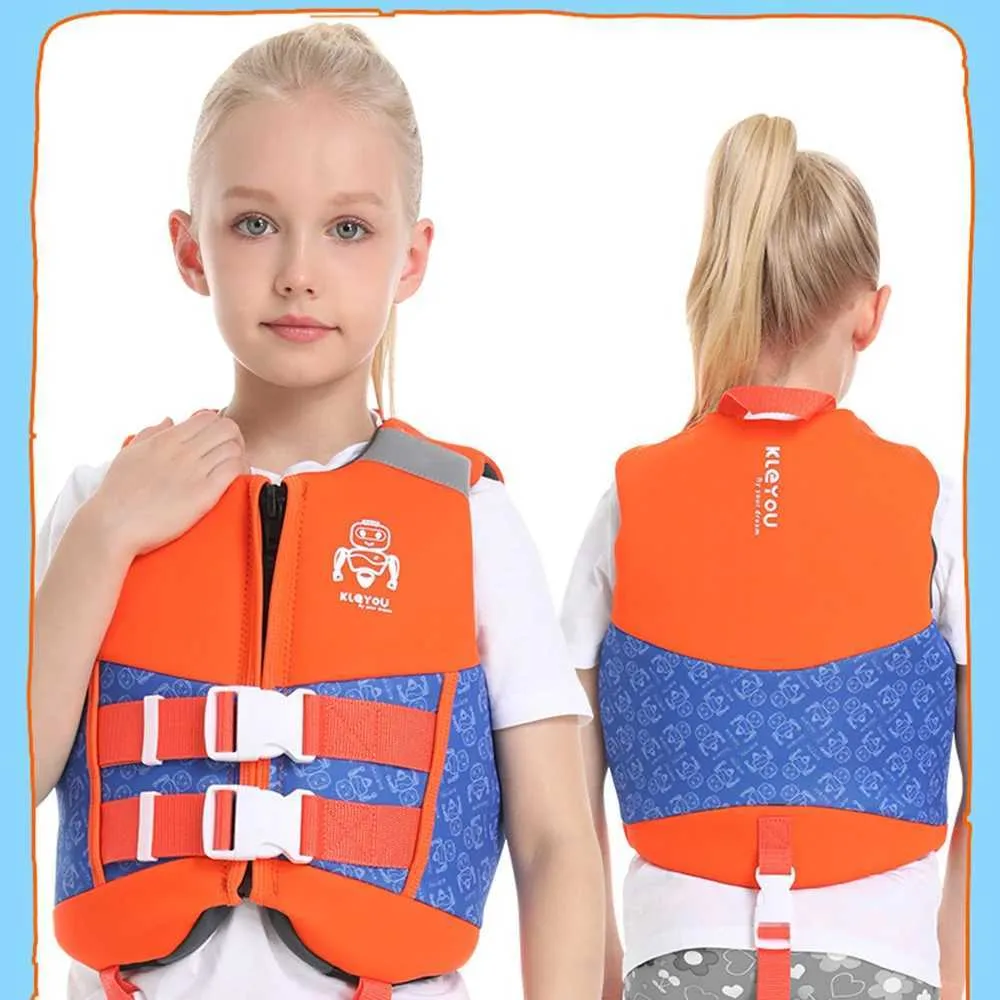 Neoprene Kids' Buoyancy Life Jacket with Safety Buckle for Water Sports ...