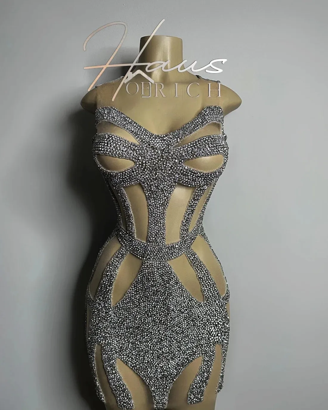 Save Big on Bulk Silver Beaded Prom Dresses Beaded Prom Gowns: Silver Sheer  Short Dress For Special Occasions Elegant Cocktail Homecoming Style - Main Image