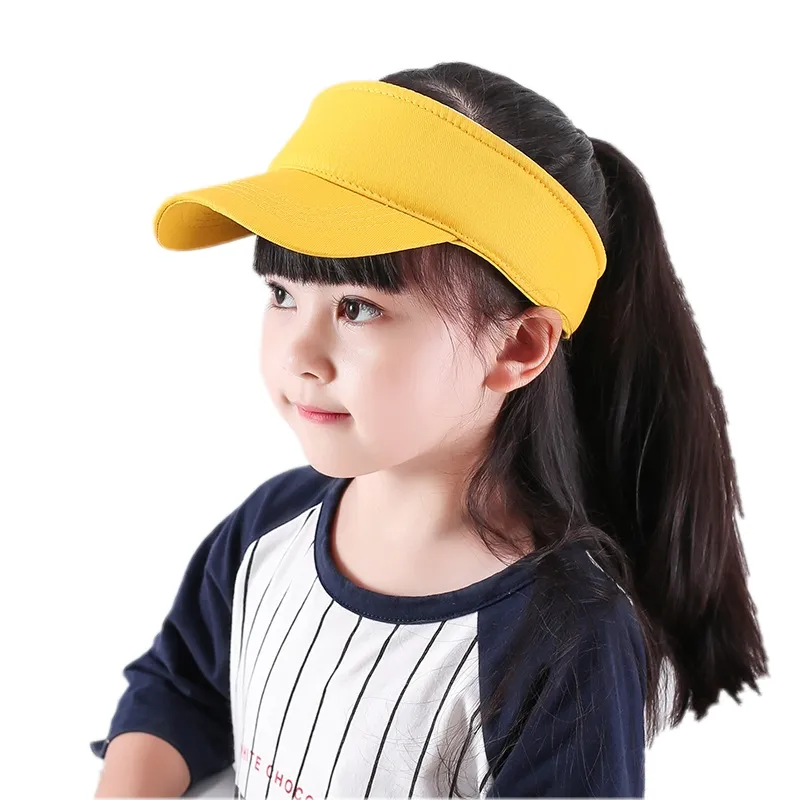 Summer Cotton golf caps for men for Kids with Sun Visor Solid Color Cappello Hat for Boys and Girls