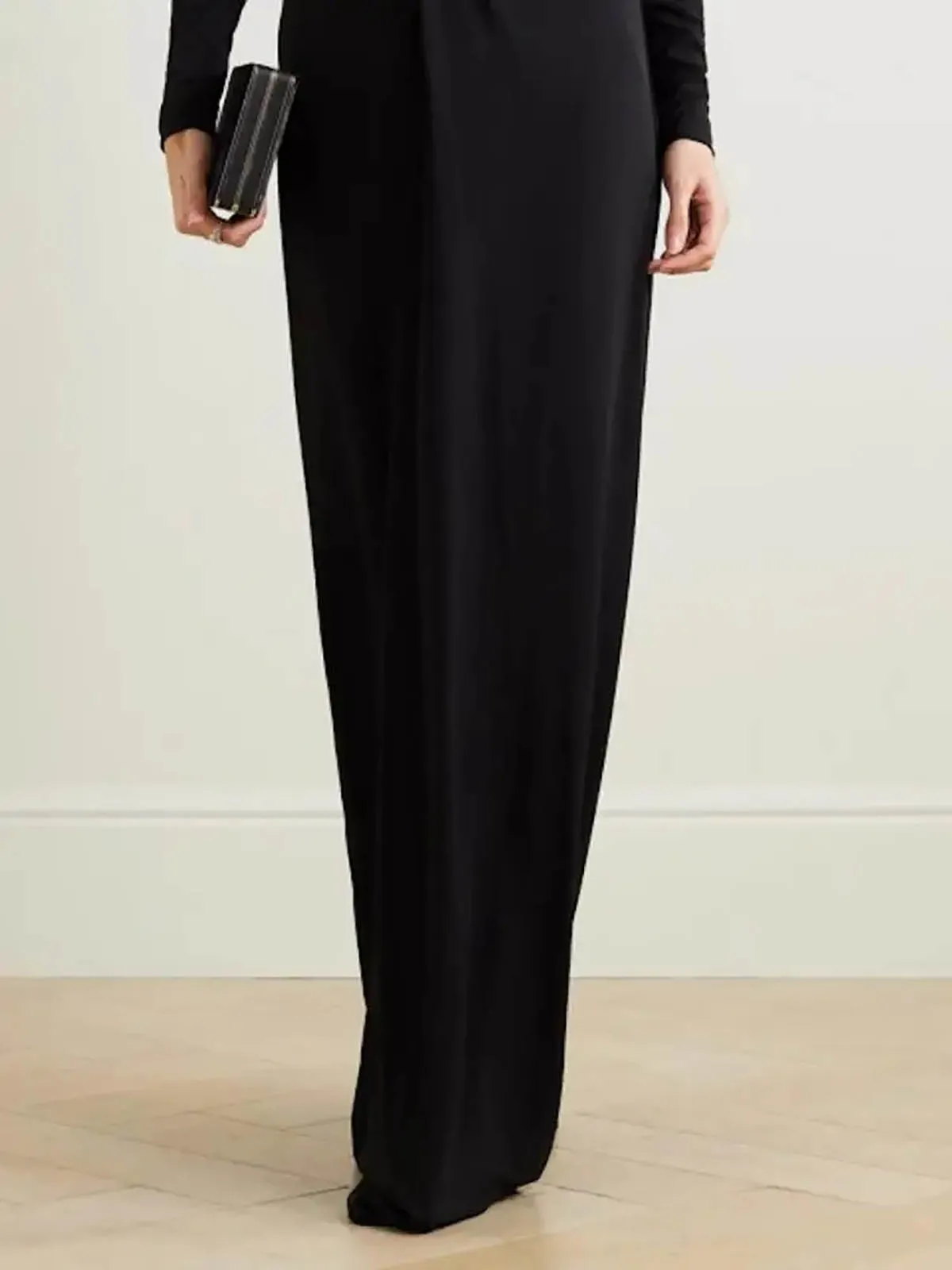 slim fit dress slacks Zapaka Women Black Long Sleeves Pencil Blazer Dress Double Breasted Midi Work Dress with Pockets, Black / 3XL main image 1