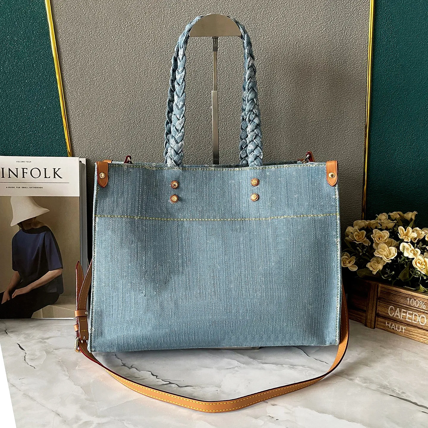 バッグ 00s vintage breach denim big tote bag s-l1200.jpg