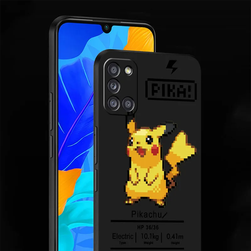 Anime Phone Case, Cute Phone Cases for Samsung Galaxy A12, Black