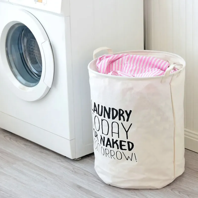 TeLUVHome Waterproof Collapsible Laundry Hamper – 150L Large Capacity, Cotton Handle, Foldable For Storage