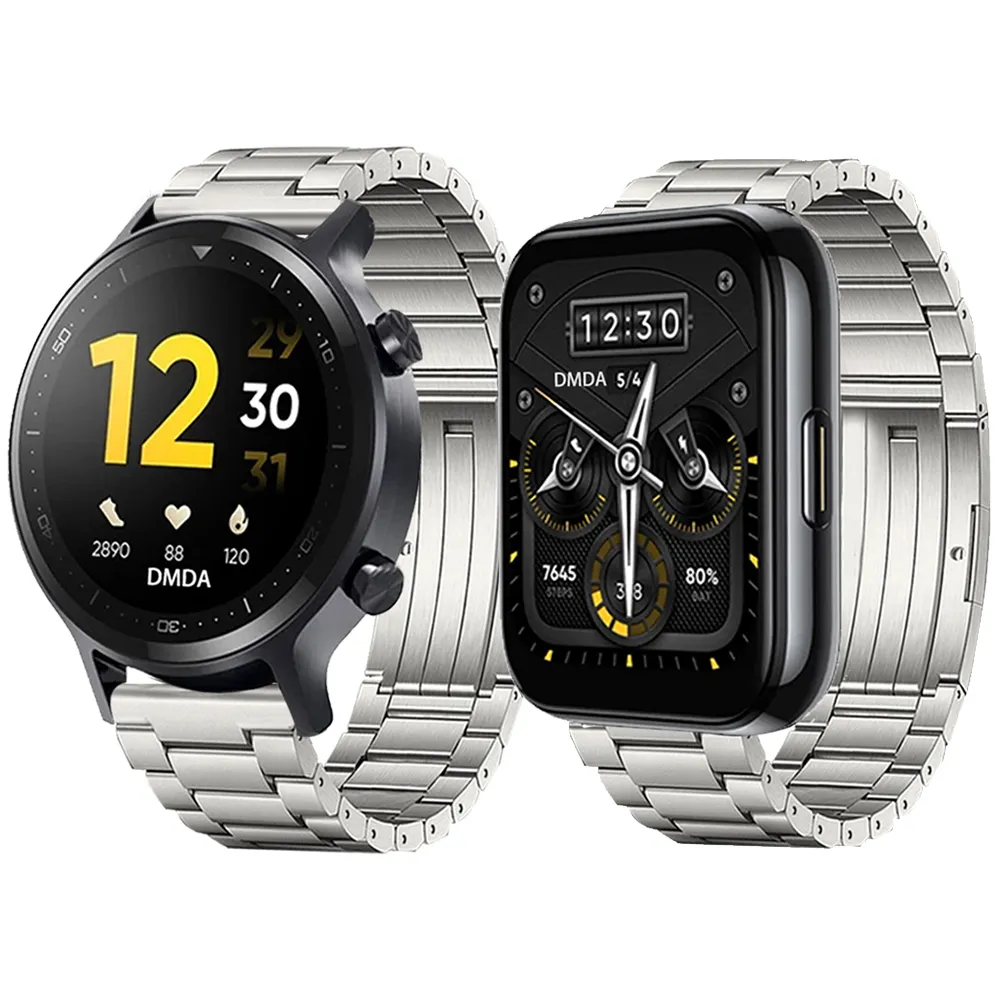 22mm Titanium Watch Band For Realme Watch 3/2 Pro Smart Watch