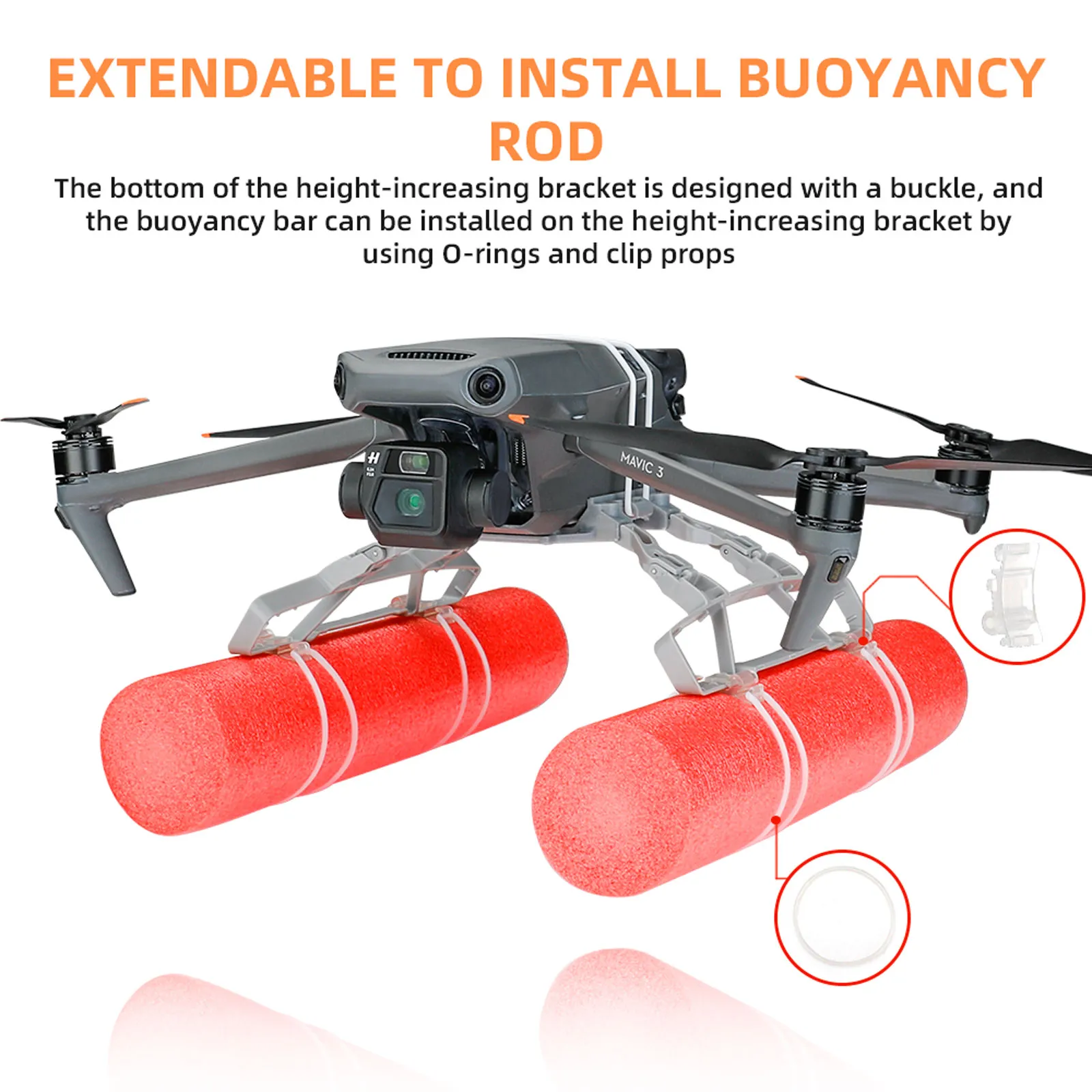 Inflatable Water Floating Landing Gear Kit For DJI Mavic Air 2/2S