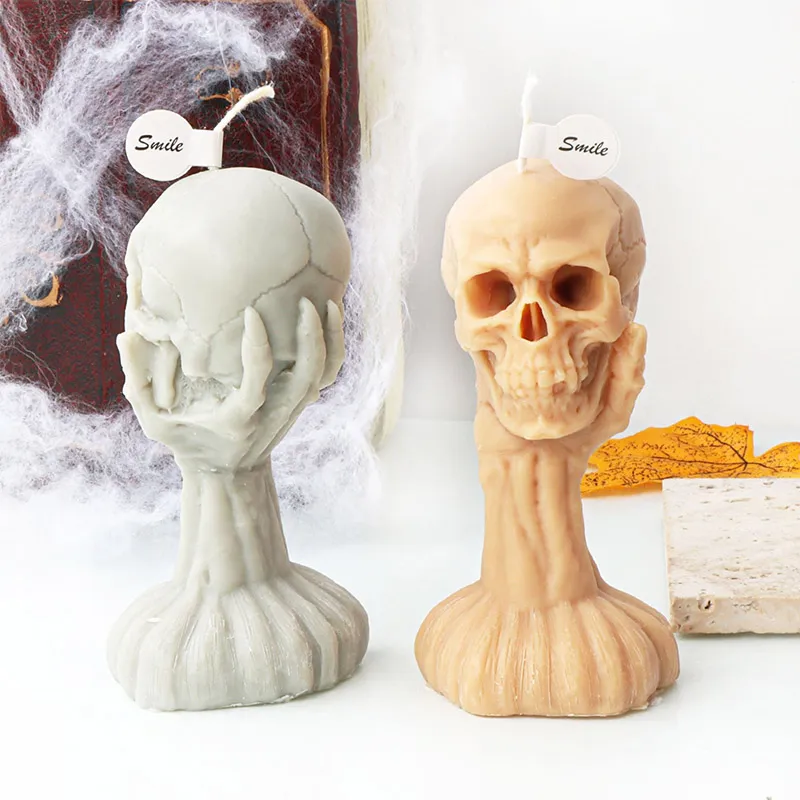 Abstract 3D Halloween Skull Candle Silicone Mold For Head Hold And Portrait Gypsum Candle Resin Making Perfect Halloween Skull Decor And Gift From Homepro19 20.73 DHgate.Com