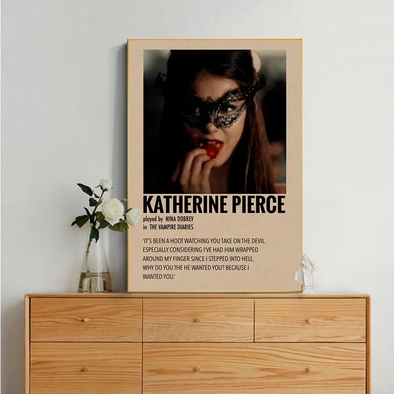 Wholesale The Vampire Diaries Movie Posters Kraft Paper Vintage