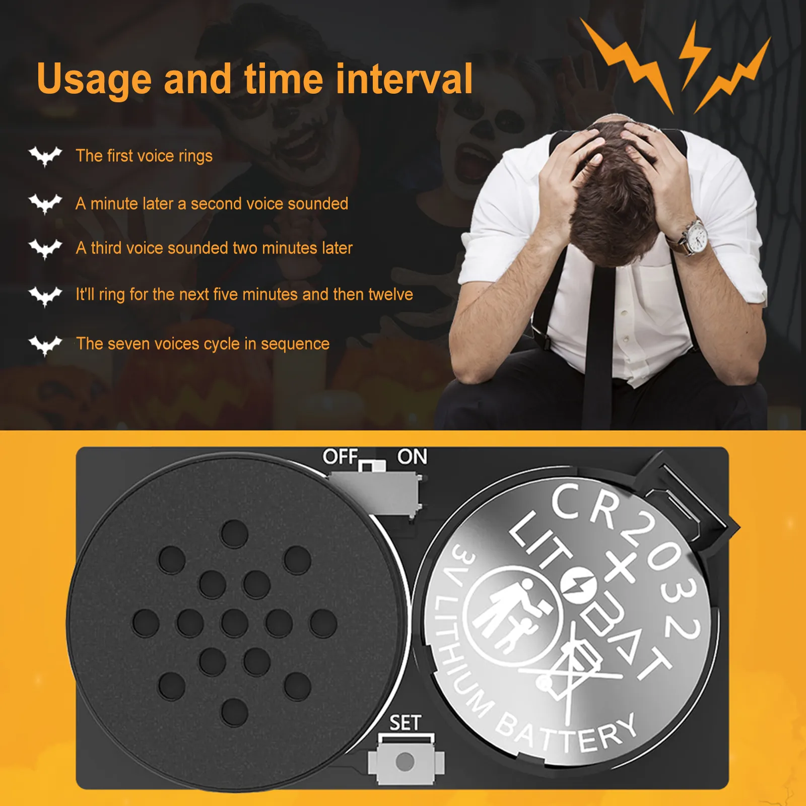 Prank Maker Prank Noise Maker Hidden Prank Toy: 2/Pack With 7 Realistic Sound ...