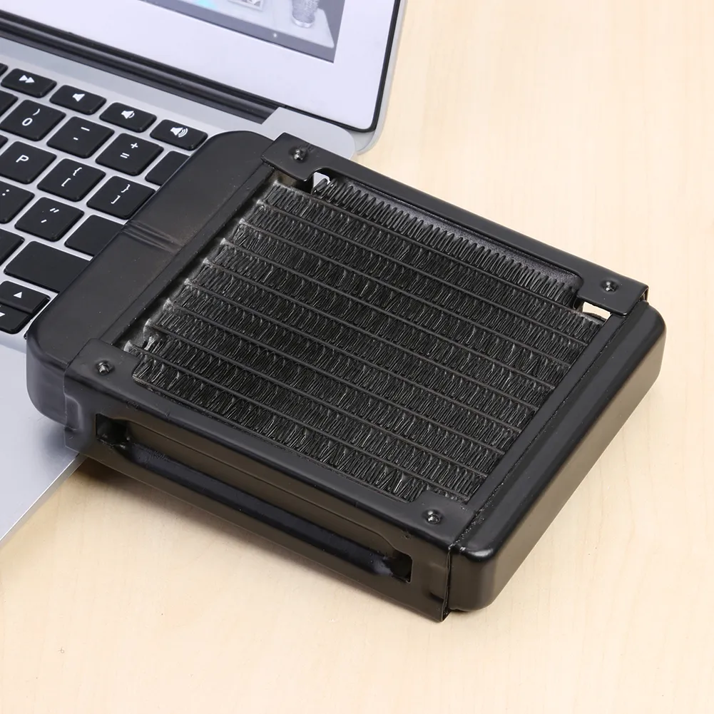 Aluminum 120mm CPU Water Cooler Radiator, G1/4 Thread 10 Tube CPU ...