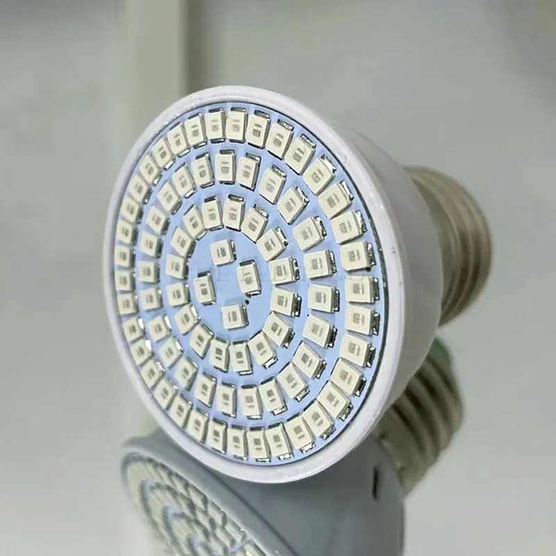 E27 Full Spectrum 220V LED Plant Grow Light Bulb with 48 to 80 LEDs for ...