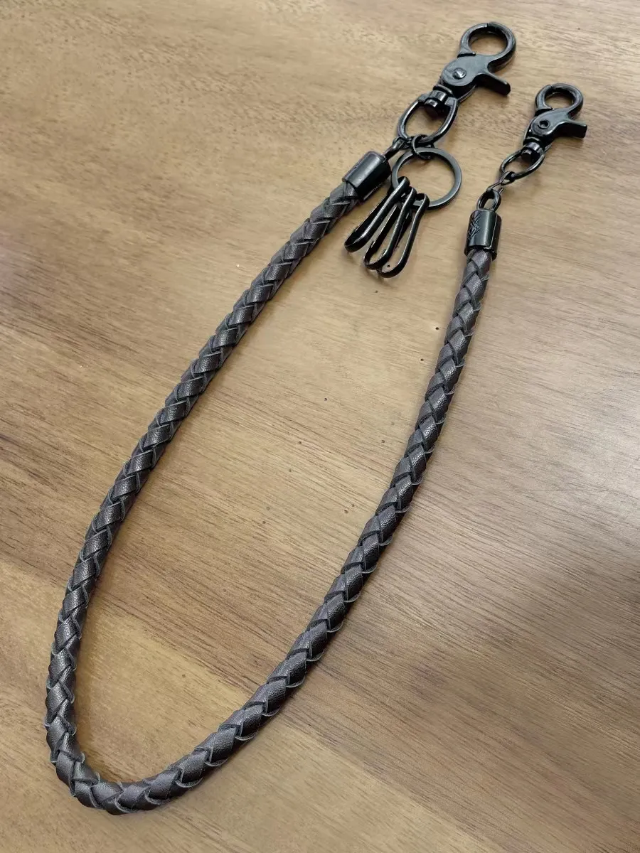 【VINTAGE】leather rope wallet chain 90s VINTAGE】leather rope wallet chain 90s