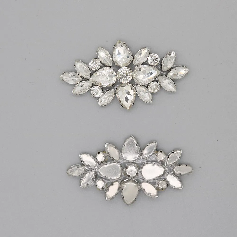 Rhinestone Crystal Flower Stickers for Clothing, Hats, Bags