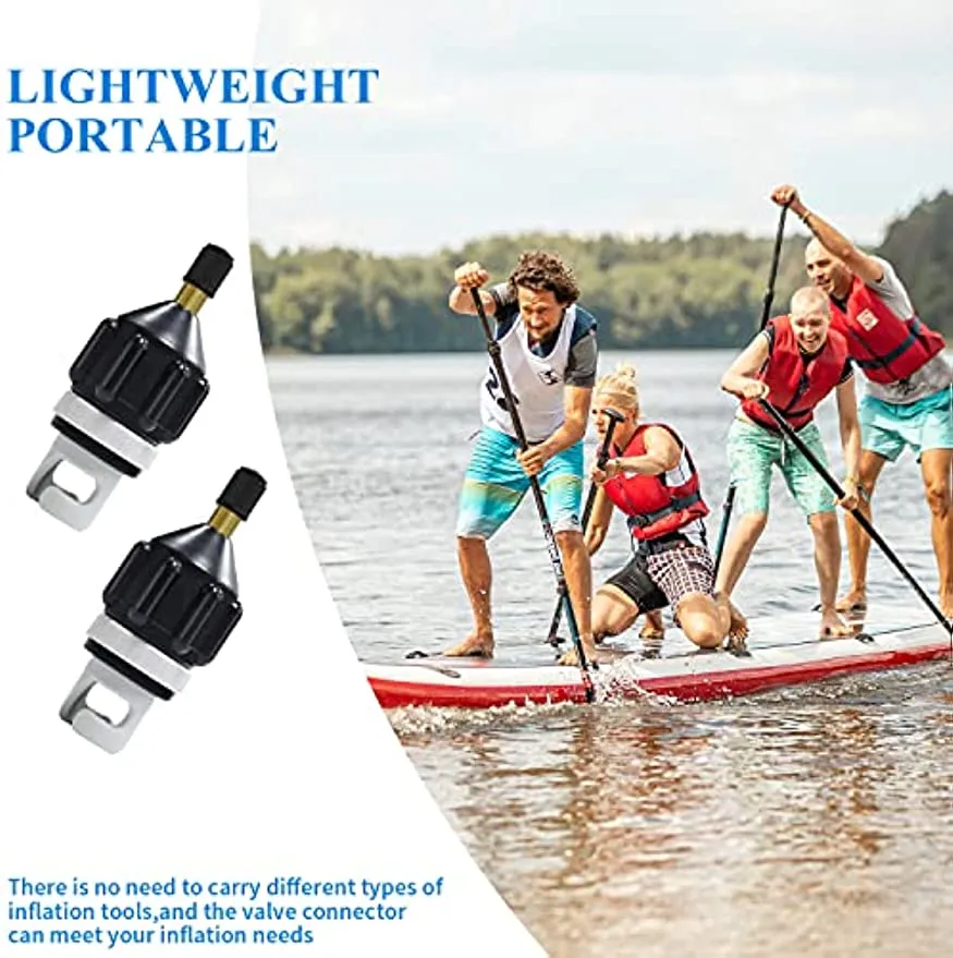 2 Adaptateurs De Pompe Pour Paddle, Kayak, SUP Gonflable - Compatibles Avec La Plupart Des Valves | Accessoire De Gonflage Pratique
