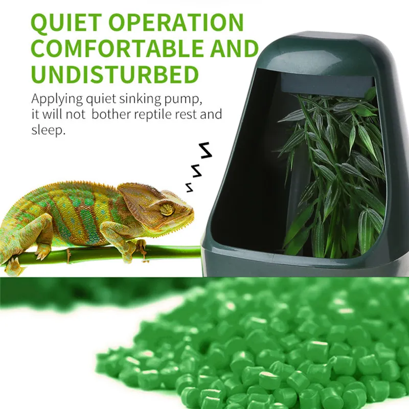 Automatic Reptile Drinking Fountain Humidifier Lizard Water and
