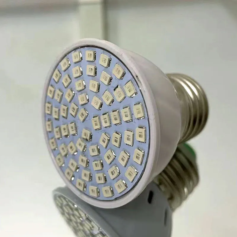 E27 Full Spectrum 220V LED Plant Grow Light Bulb with 48 to 80 LEDs for ...