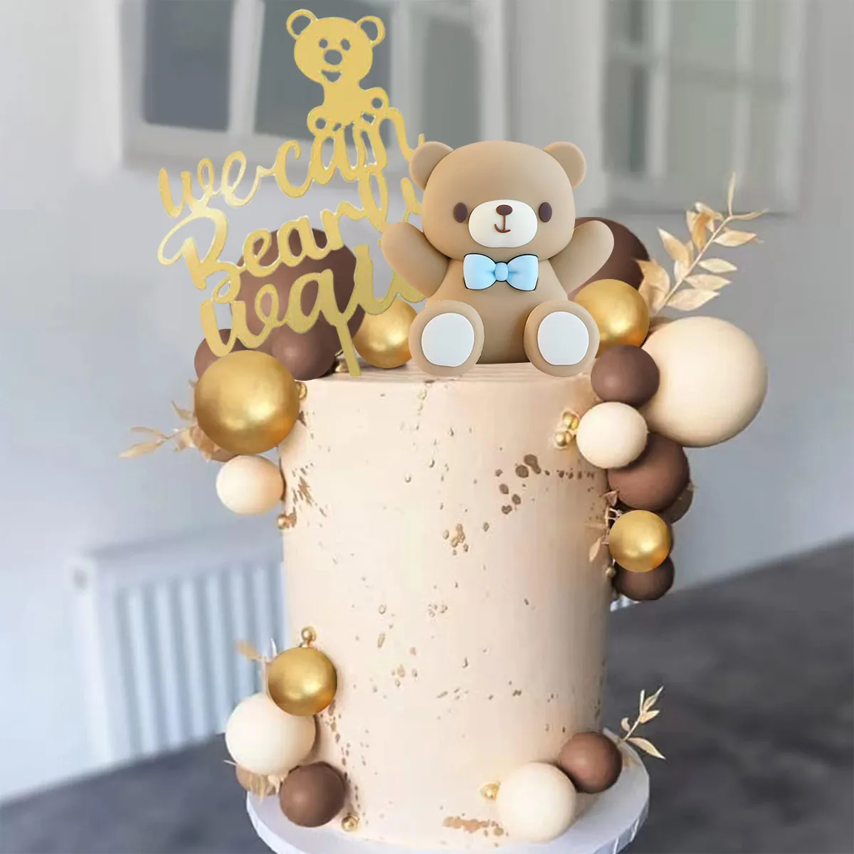 Teddy Bear Baby Shower Party Supplies 29 Piece Bear Cake Decorations