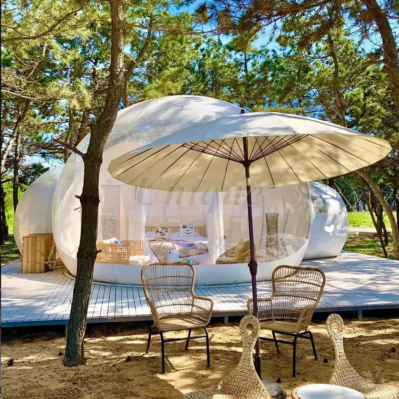 Transparent Inflatable Outdoor Tent, 4m Large Air Bubble Family Hut for ...
