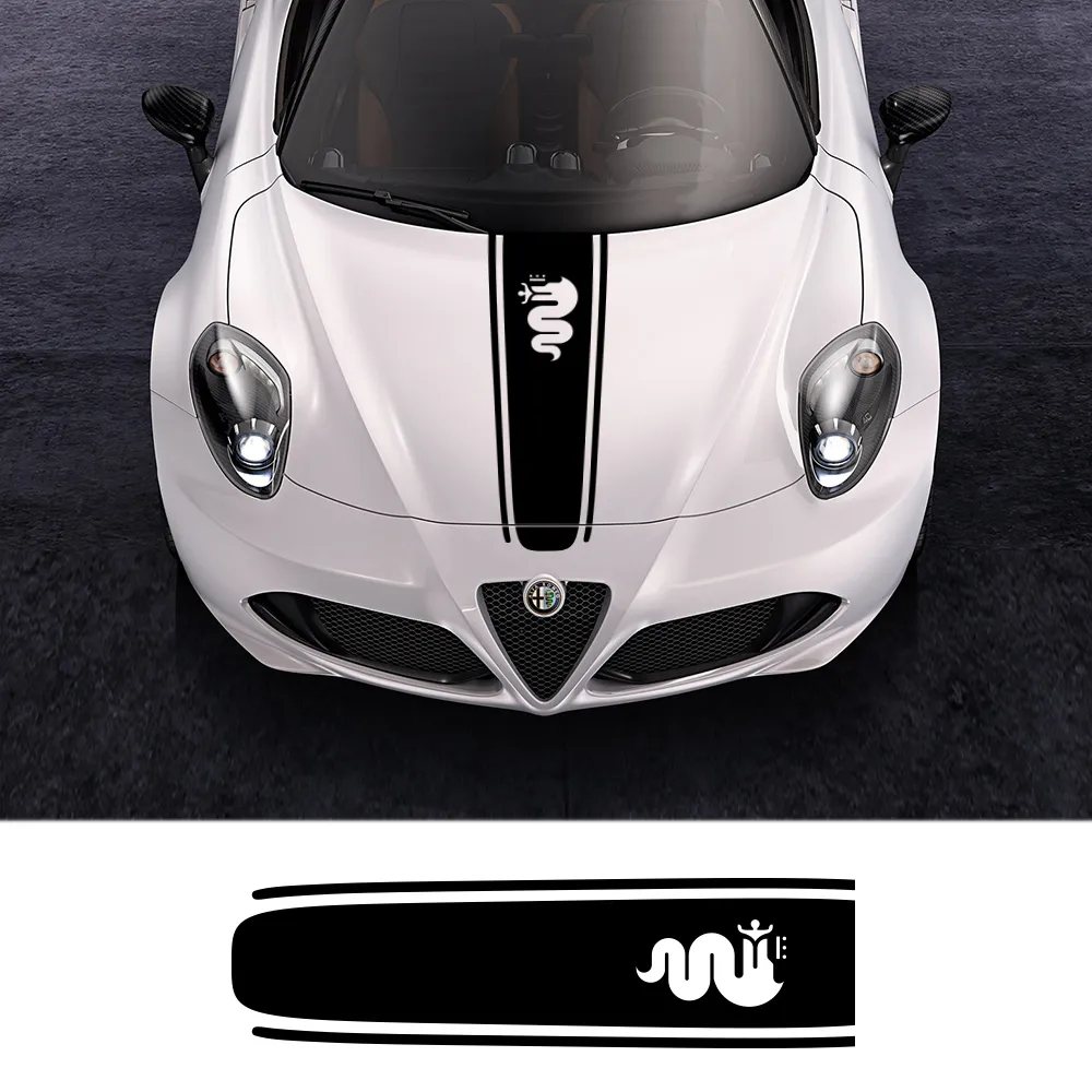 Car Hood Vinyl Decal Sticker For Alfa Romeo, Glossy... From Ddmylovely ...