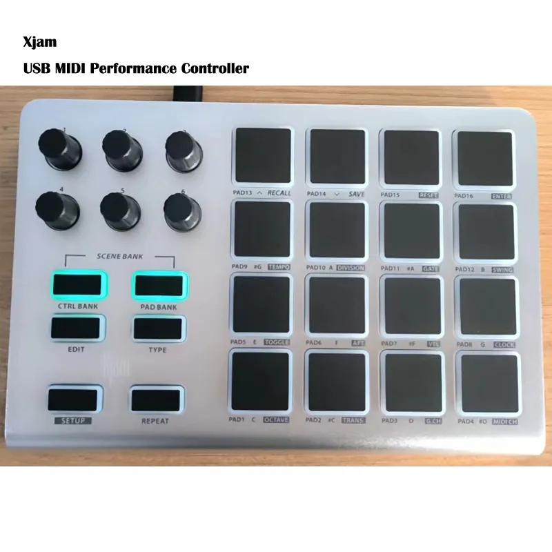 ESI Xjam USB MIDI Performance Controller Ultra-thin Aluminum Drum