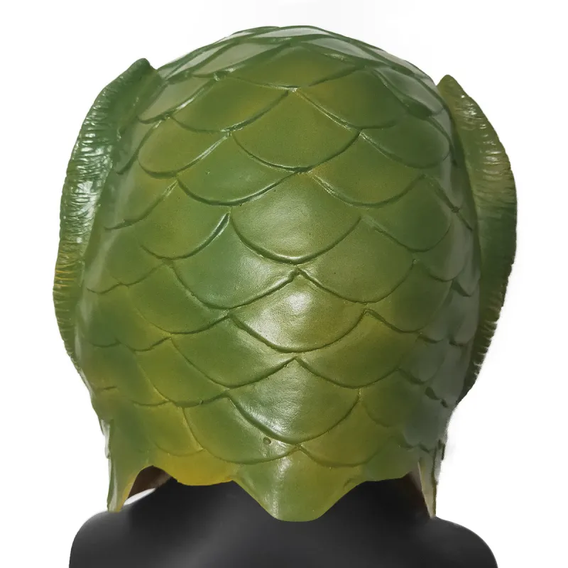 Weird Green Fish Mask Latex Green Fish Headgear Party... From Ddmyearth ...