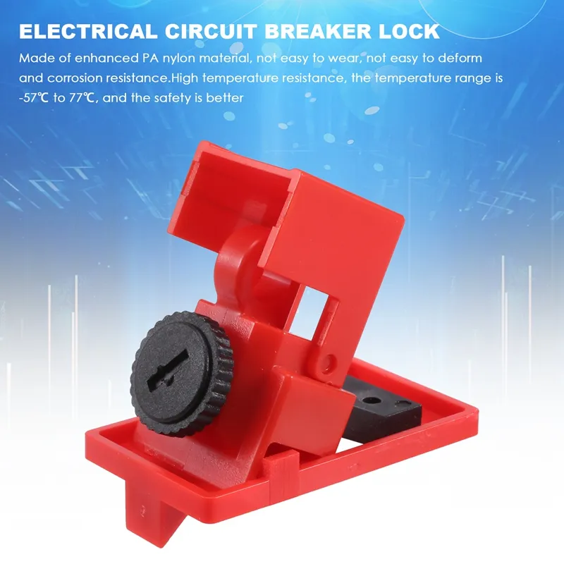 Door Lever Safety Lock, Circuit Breaker Lockout Single Pole Electrical ...