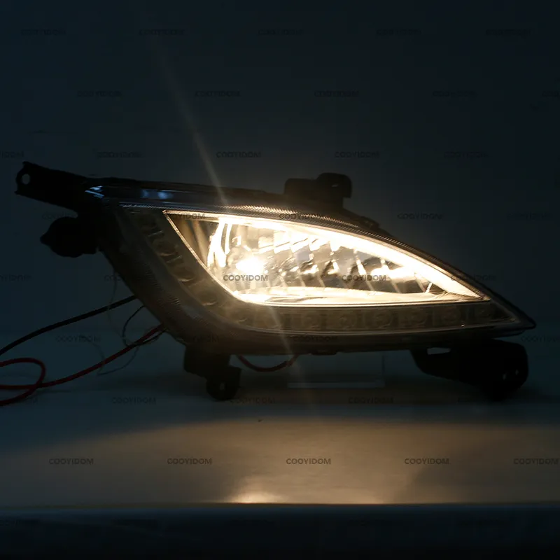 Car Front Bumper Fog Light Daytime Running Lamp Cover Frame Lid for