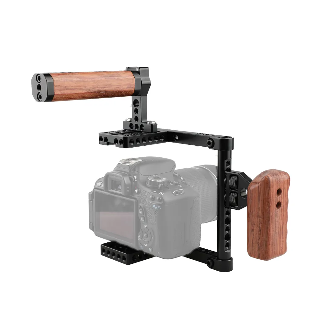 2024 DSLR Camera Cage Stabilizer Rig With Top Handgrip Right
