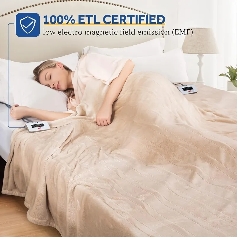 SEALY King Size Flannel Electric Blanket With 10 Ultramar Home Heating Levels 1 12 Hours Auto Shut Off Fast Heation From Homepro7 237.01 DHgate.Com