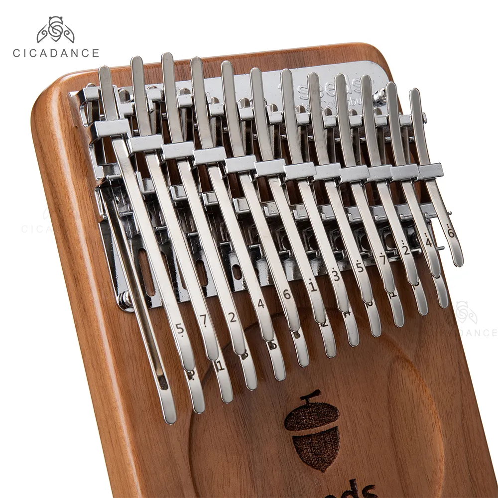 DHgate.com:24 Keys Kalimba, C Tune Thumb Piano, Walnut Mbira