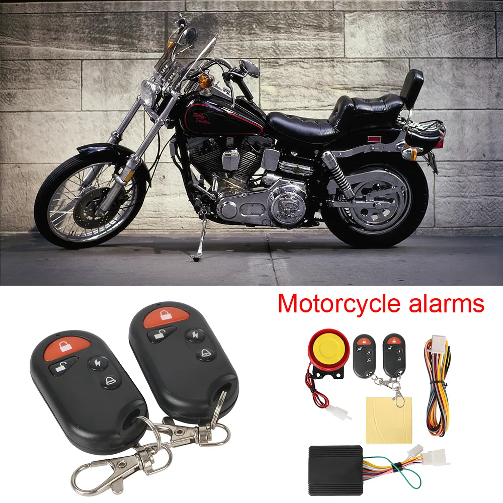 12V Motorcycle Alarm System Remote Control Speaker From Ddmyjan